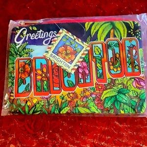 Brighton Postcard Travel Makeup bag NWT still in plastic